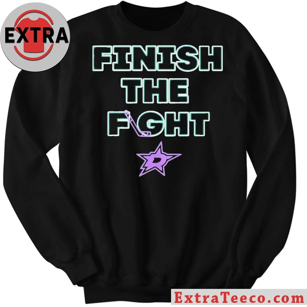 Dallas Stars Hockey Finish The Fight Logo Shirt