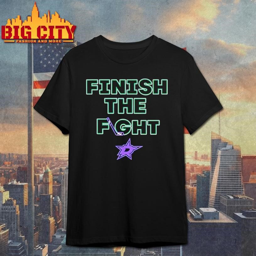 Official Dallas Stars Hockey Finish the Fight Shirt