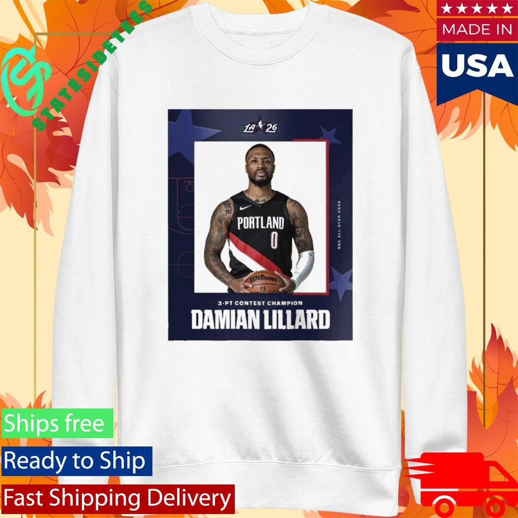 Damian Lillard The 2026 3-pt Contest Champion Shirt