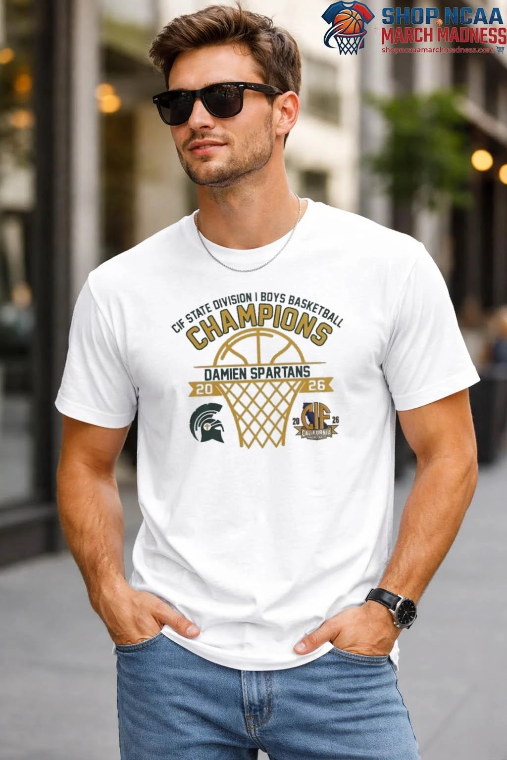 Damien Spartans 2026 CIF State Division I Boys Basketball Champions Shirt Damien Spartans 2026