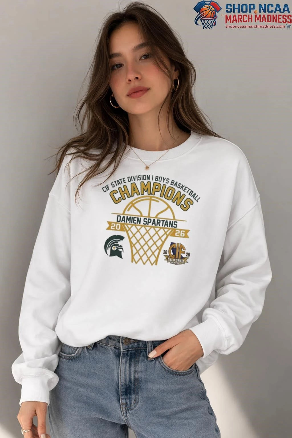 Damien Spartans CIF State Division I Boys Basketball Champions 2026 T-Shirt