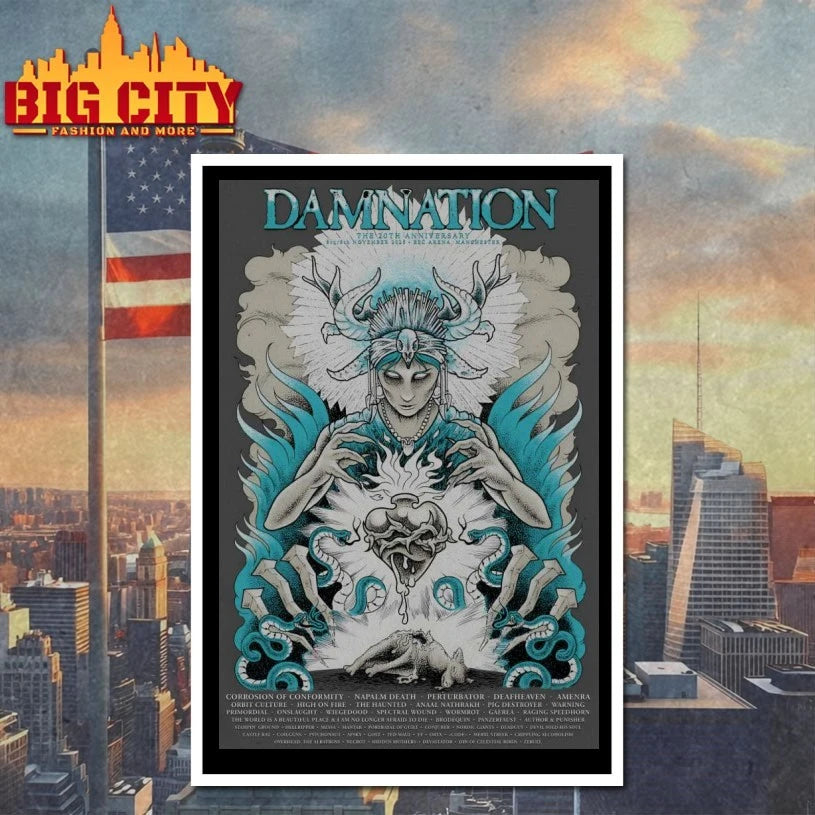 Damnation 11-8 11-9-2025 BEC Arena Manchester UK Poster Shirt