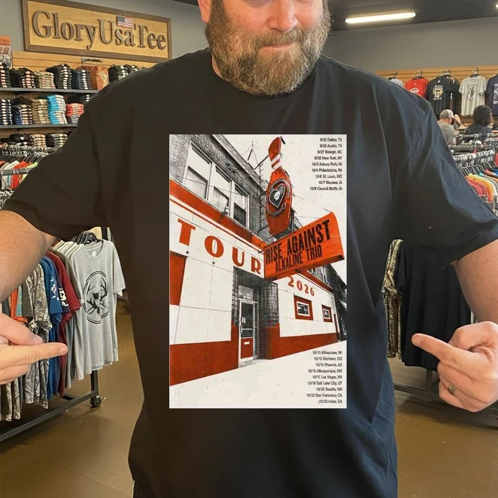 Dan Andriano And Rise Against Tour 2026 Poster Shirt