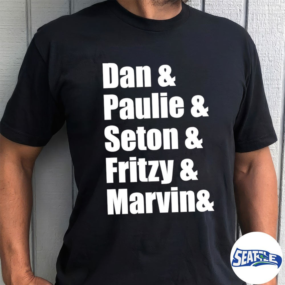 Dan Paulie Seton Fritzy Marvin 2026 shirt