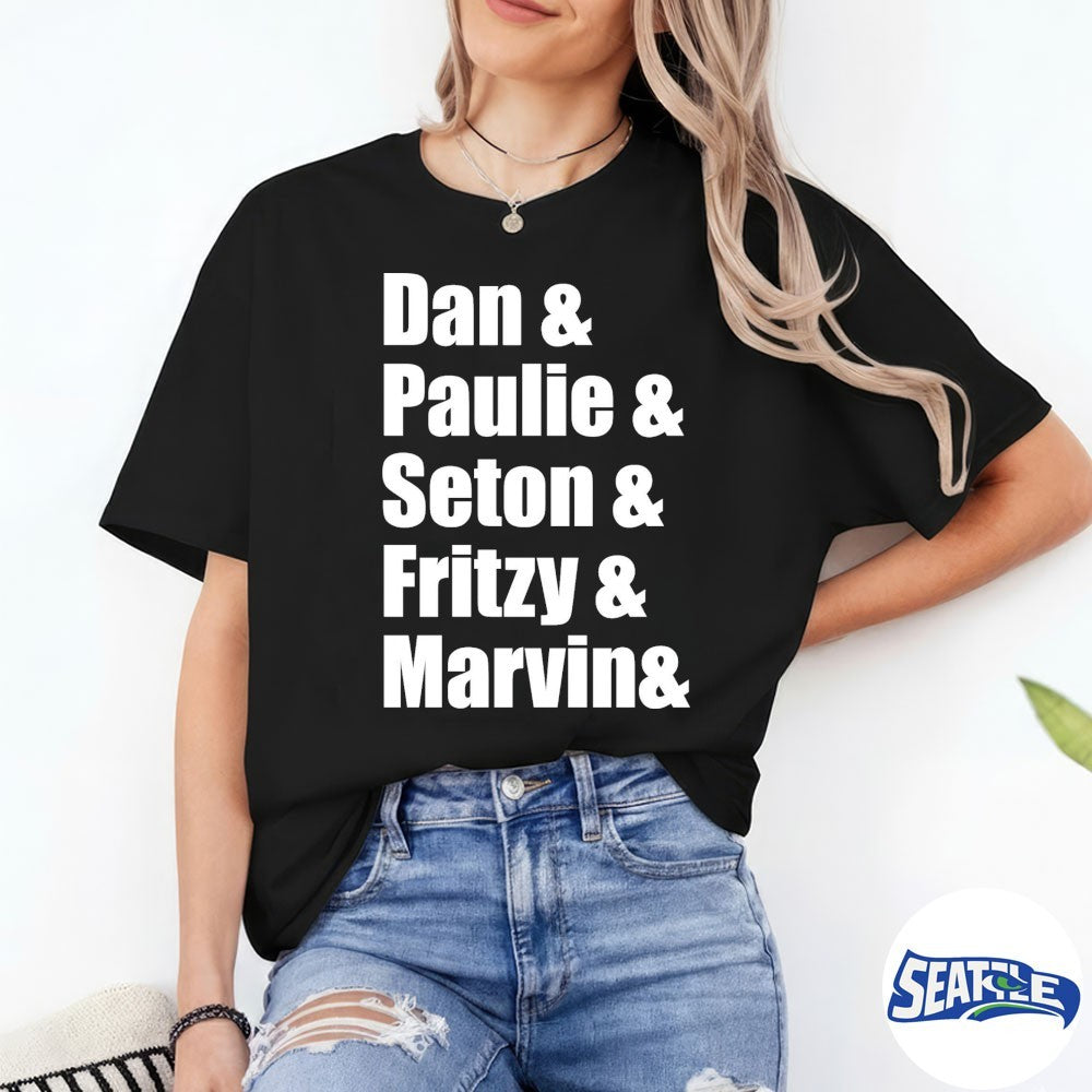 Dan Paulie Seton Fritzy Marvin 2026 shirt