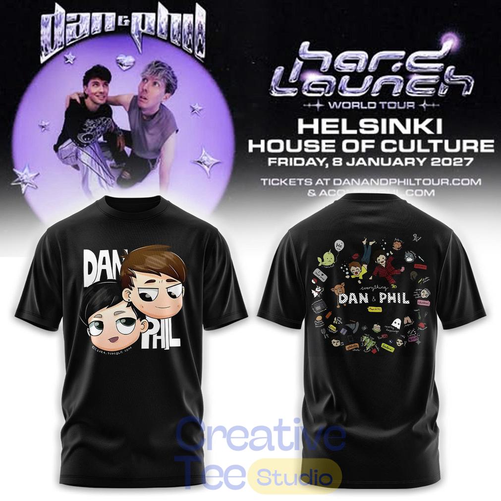 Dan and Phil Announce Hard Launch World Tour 2026 T-Shirt