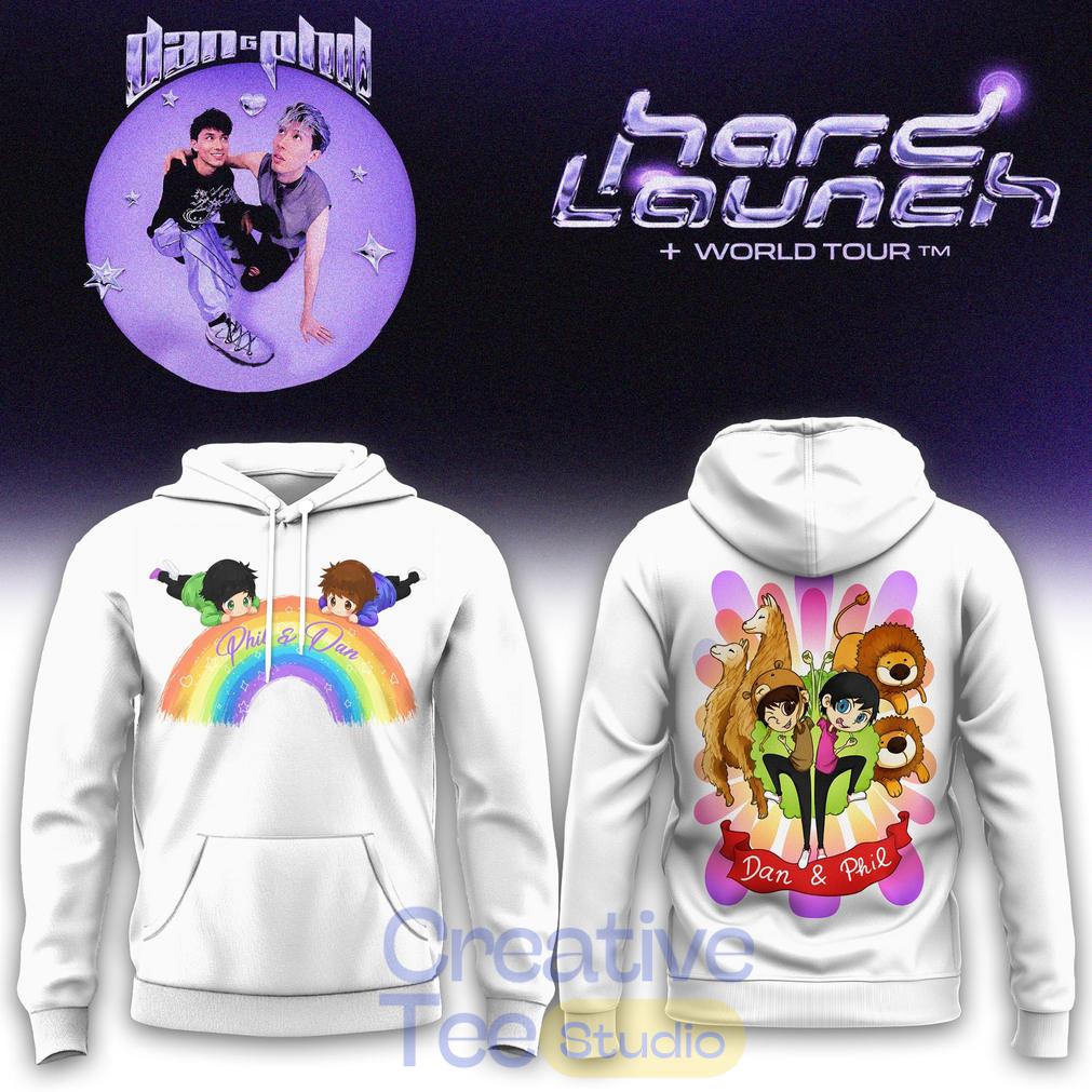 Dan and Phil Announce Hard Launch World Tour Rainbow Hoodie