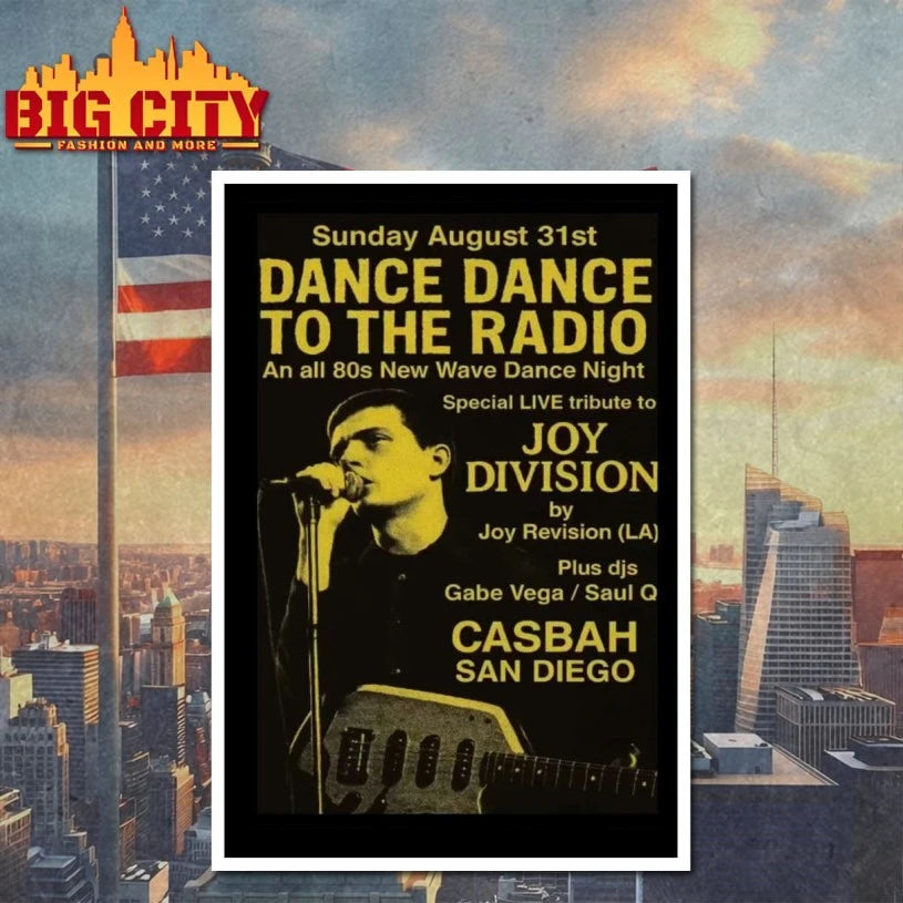 Dance Dance To The Radio Aug 31 2025 Poster Joy Division Poster Shirt