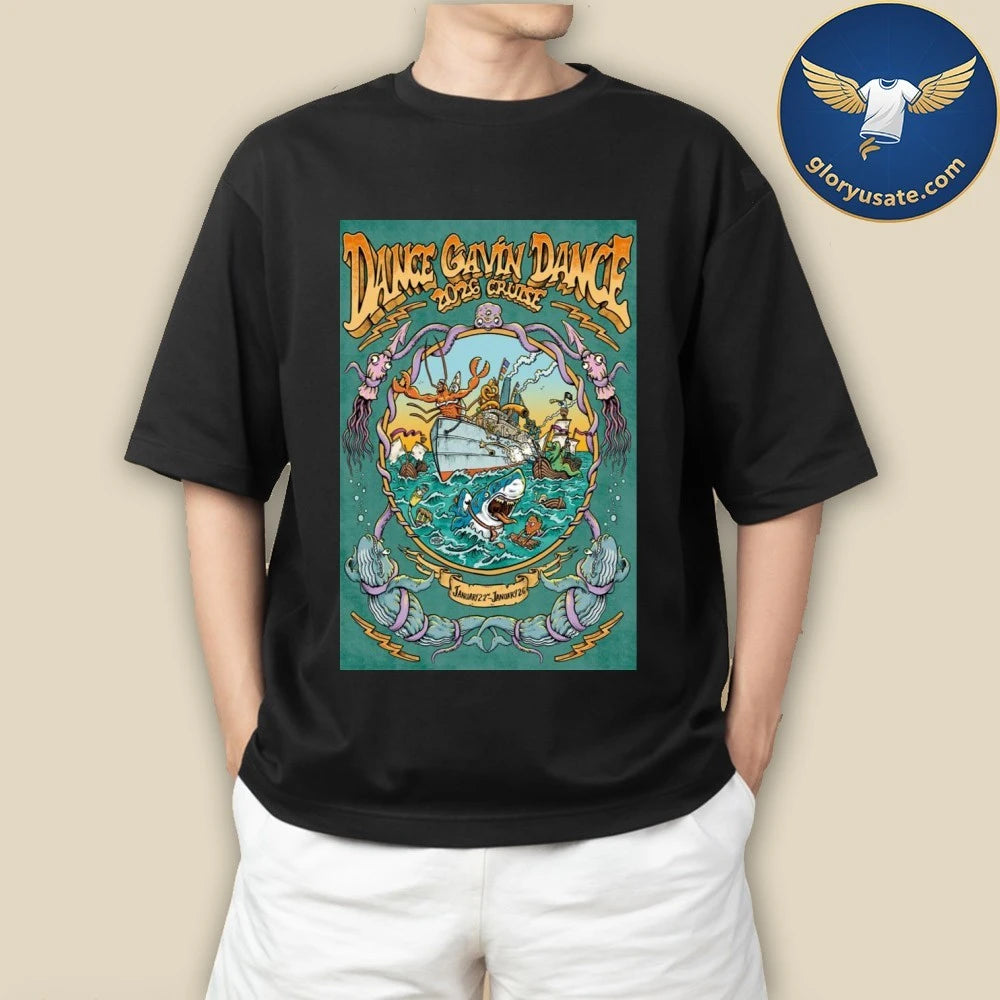 Dance Gavin Dance January 22â€“26 2026 Live Show Poster Shirt