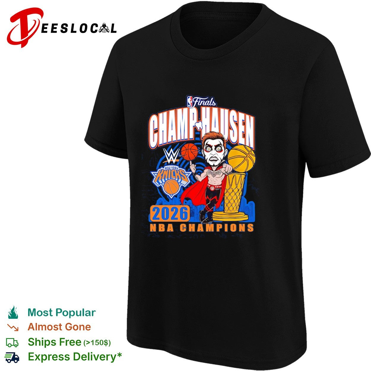 Danhausen x New York Knicks NBA Champ Hausen 2026 NBA Champions Wrestling shirt
