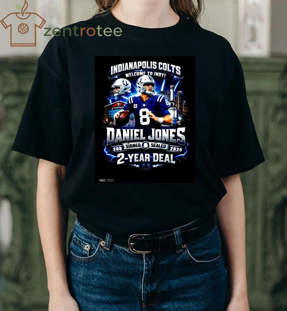 Daniel Jones Indianapolis Colts 2-Year Deal 2026 Graphic T-Shirt