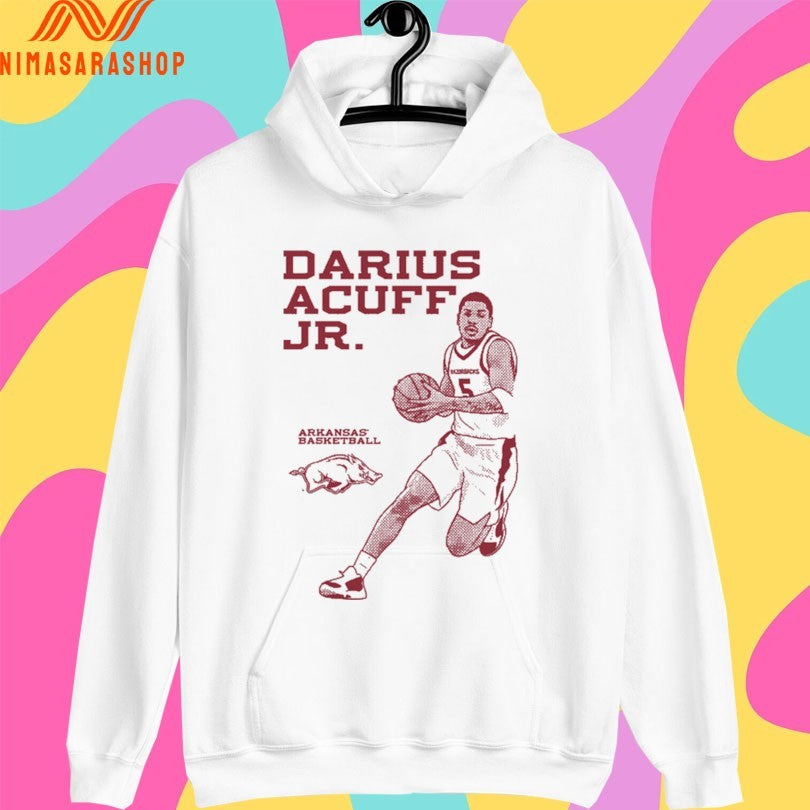 Darius Acuff Jr Monochrome Arkansas Razorbacks Men’s Basketball Shirts