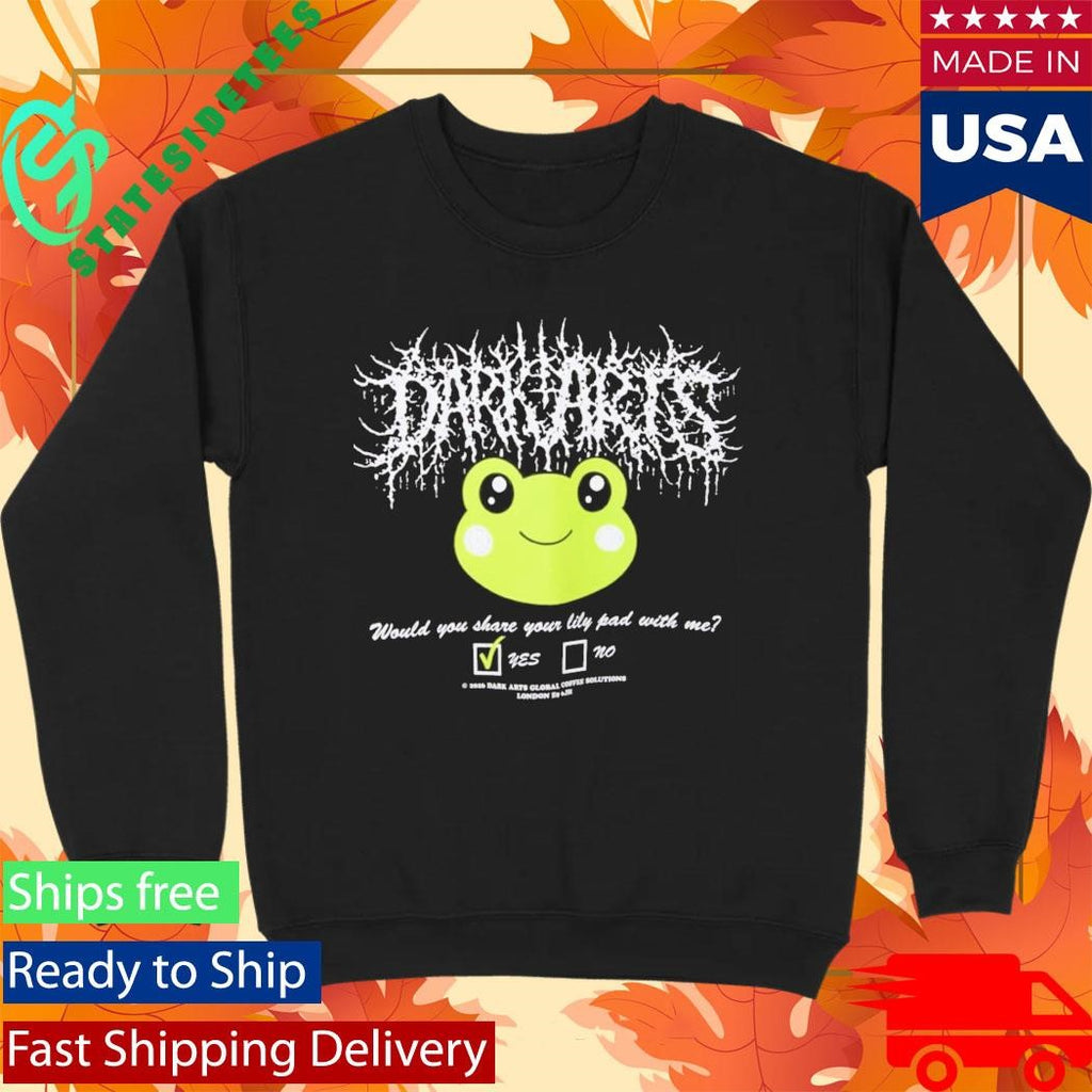 Dark Arts Coffee Would You Share Your Lily Pad With Me T-Shirt