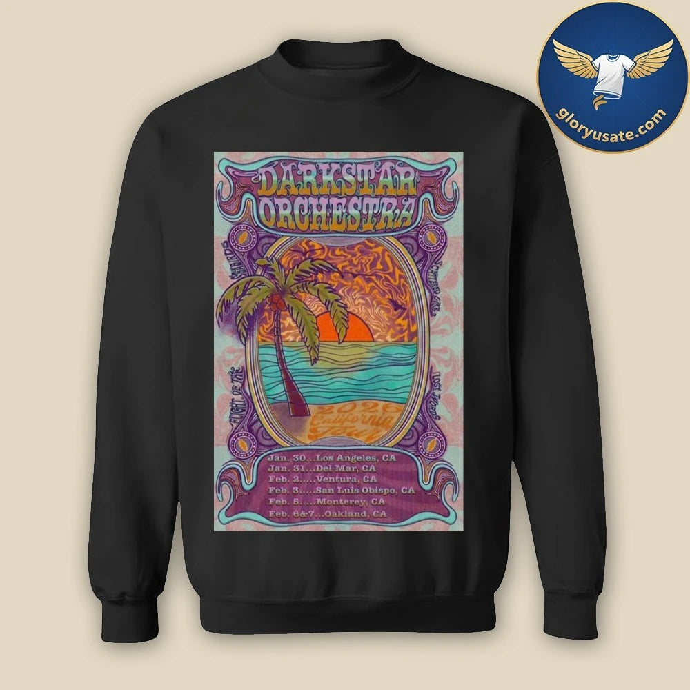 Dark Star Orchestra 2026 Tour CA Poster Shirt