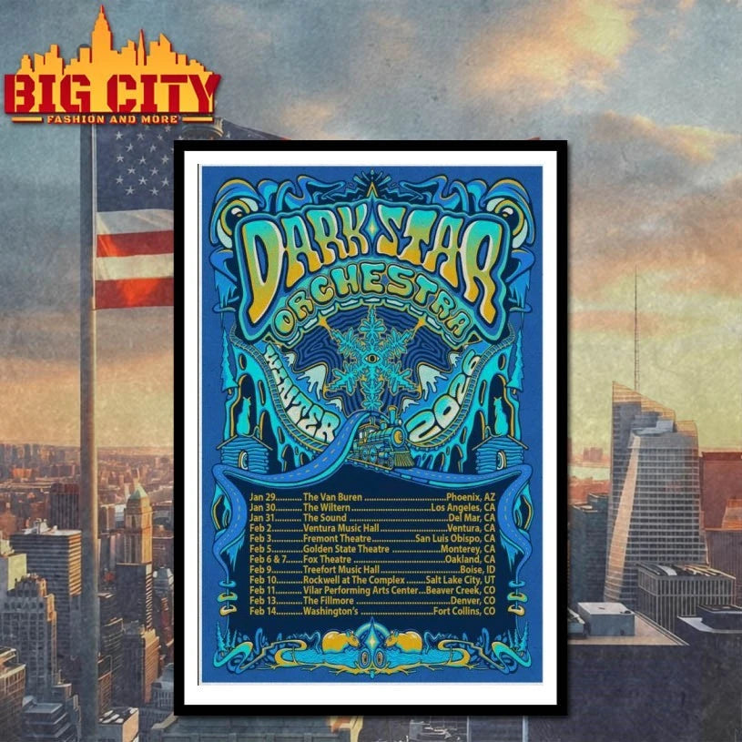 Dark Star Orchestra Welcome Winter New Tour 2026 Poster Shirt