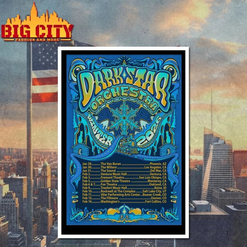 Dark Star Orchestra Winter 2026 Shows Poster shirt