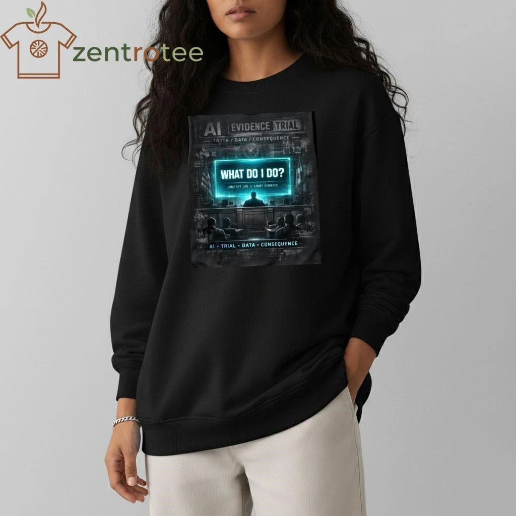 Darron Lee What Do I Do AI Chat GPT Courtroom Evidence Graphic T-Shirt