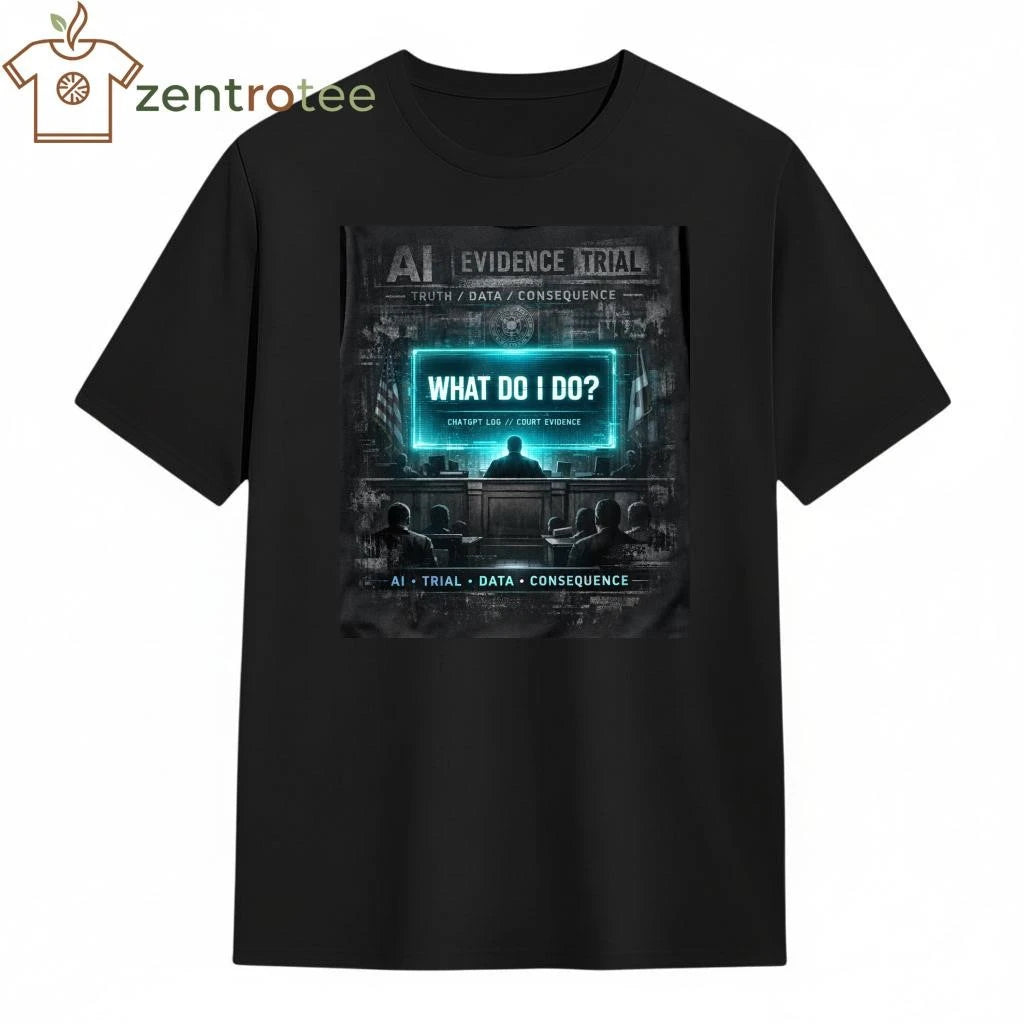 Darron Lee What Do I Do AI Chat GPT Courtroom Evidence Graphic T-Shirt