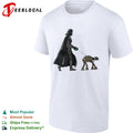 Darth Vader Walking an AT AT Star Wars Imperial Walker shirt