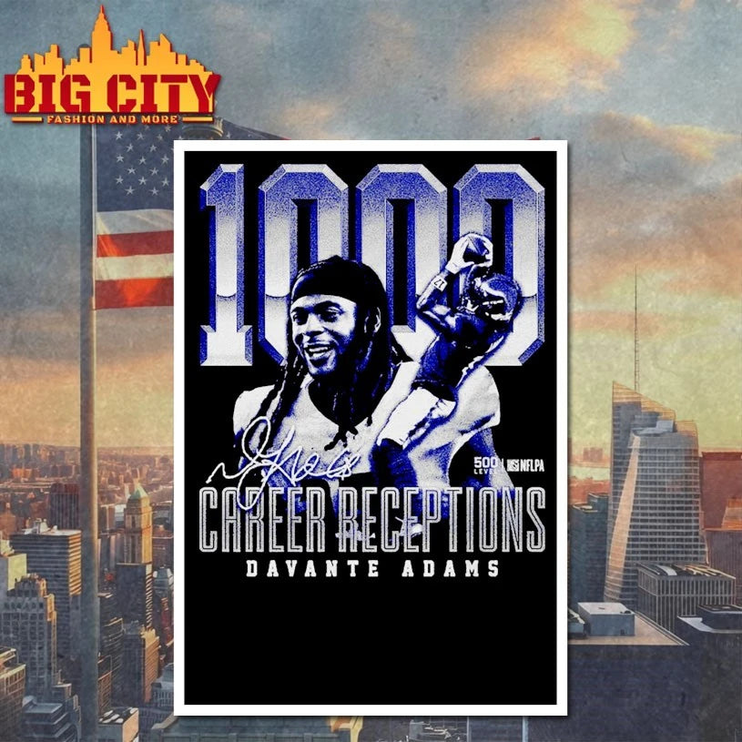 Davante Adams Los Angeles R 1000 Career Receptions signature shirt