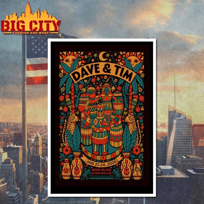 Dave Matthews And Tim Reynolds Mexico Event Jan 22 2026 Poster shirt