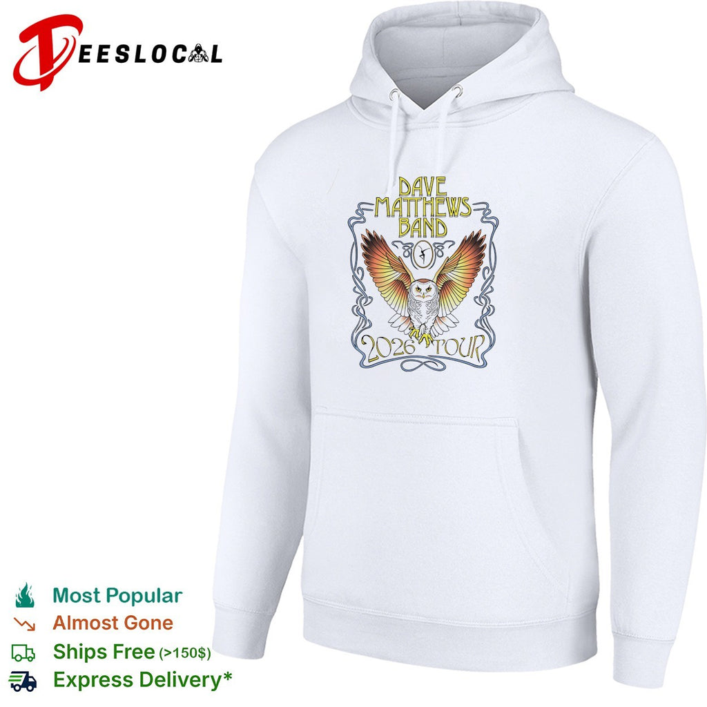 Dave Matthews Band 2026 tour owl shirt