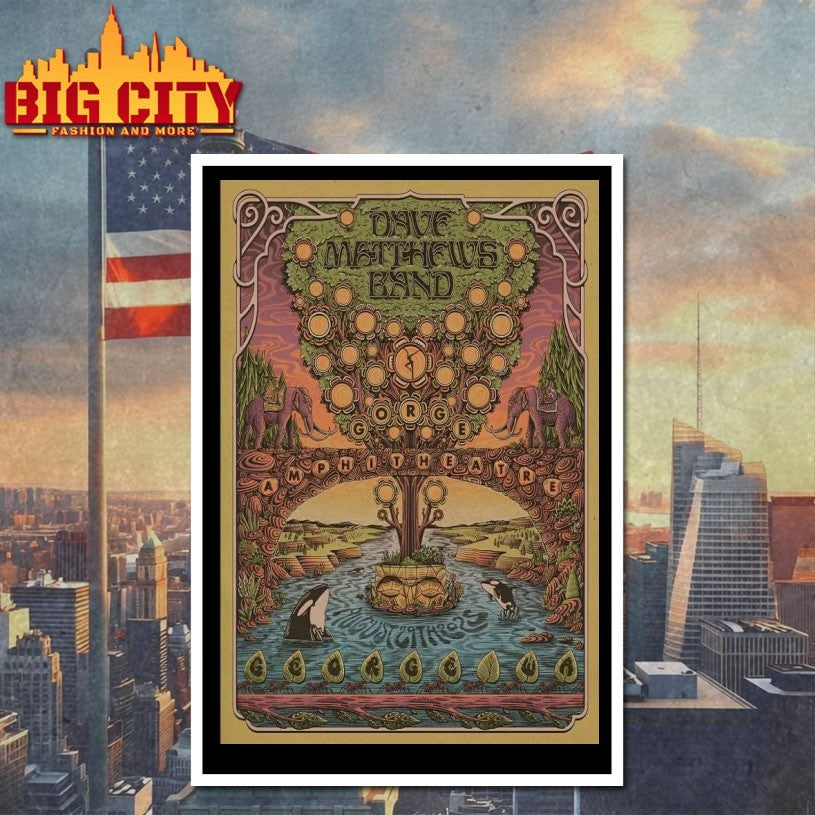 Dave Matthews Band Aug 29 2025 The Gorge Amphitheatre George WA Tour Poster SHirt