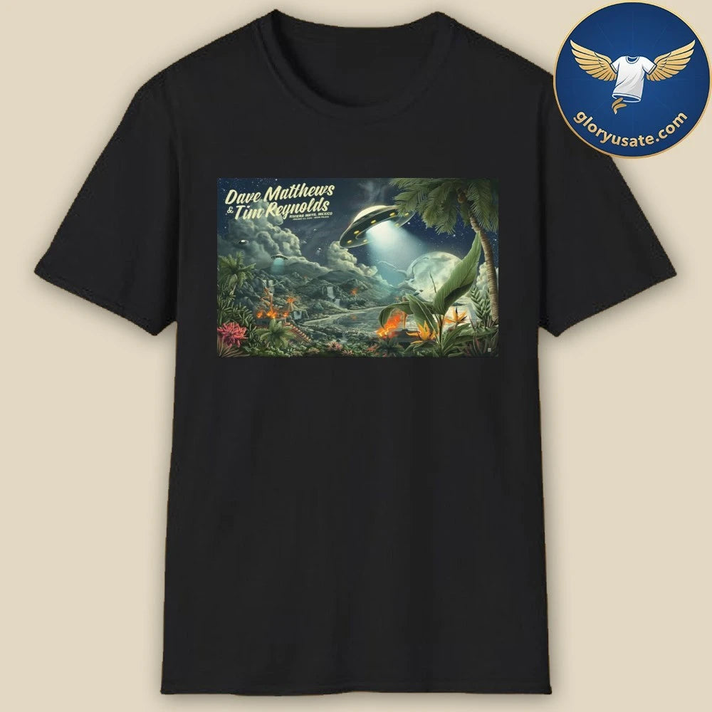 Dave Matthews and Tim Reynolds Jan 22 2026 Show Mexico Poster Shirt