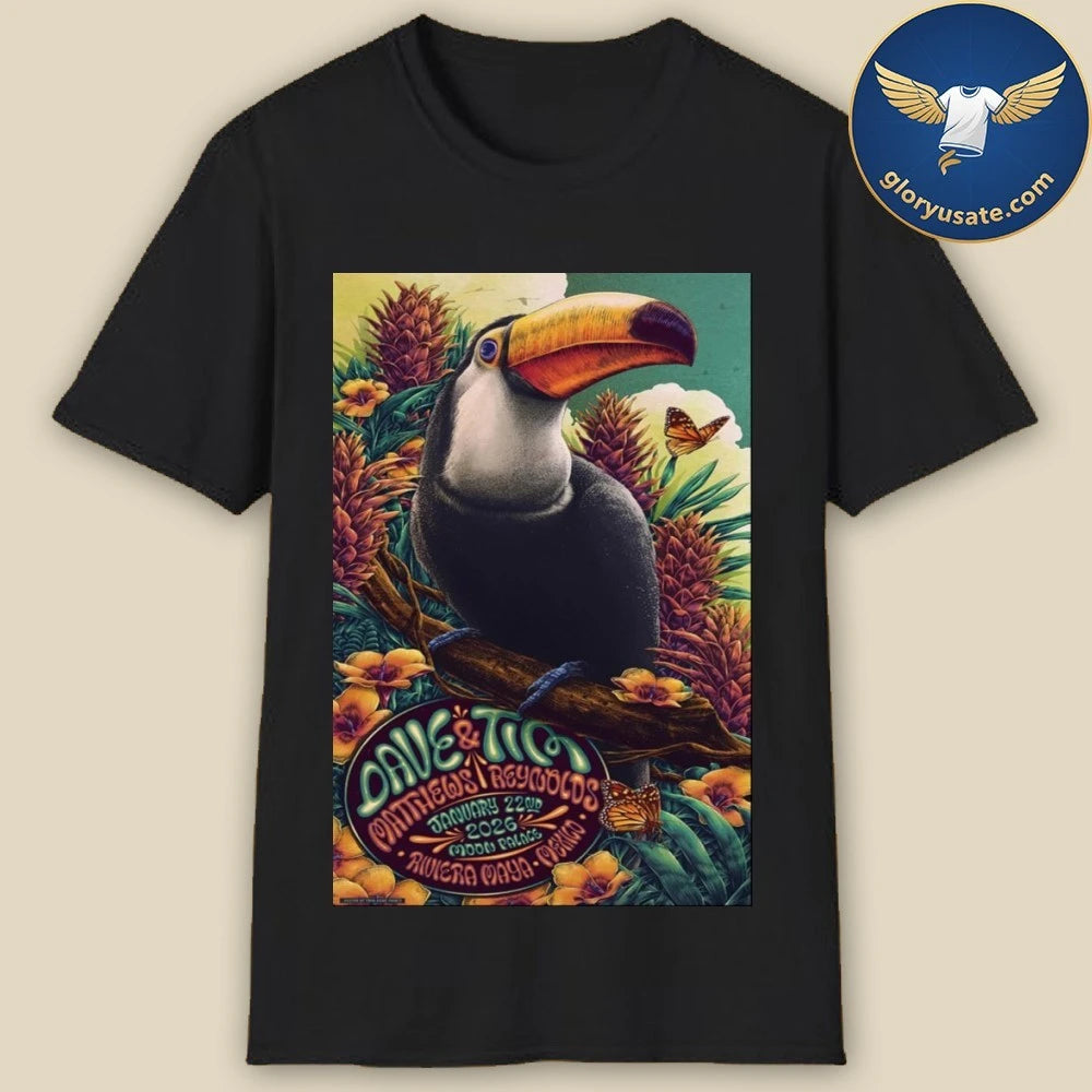 Dave Matthews and Tim Reynolds in Mexico Tour Jan 22 2026 Poster Shirt
