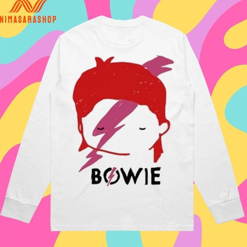 David Bowie Aladdin Sane Lightning Bolt Sketch Shirts