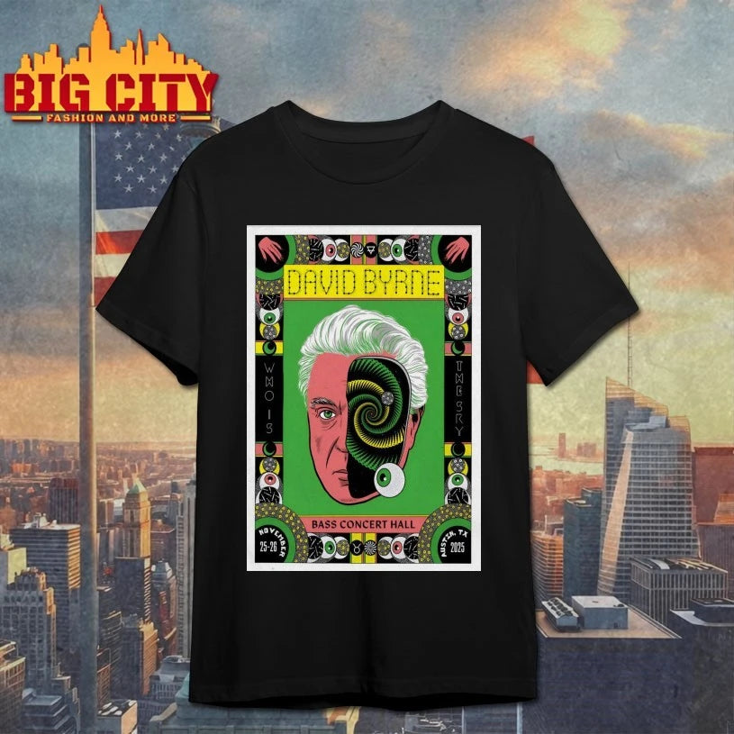 David Byrne 11-25 11-26-2025 Bass Concert Hall Austin TX Poster shirt