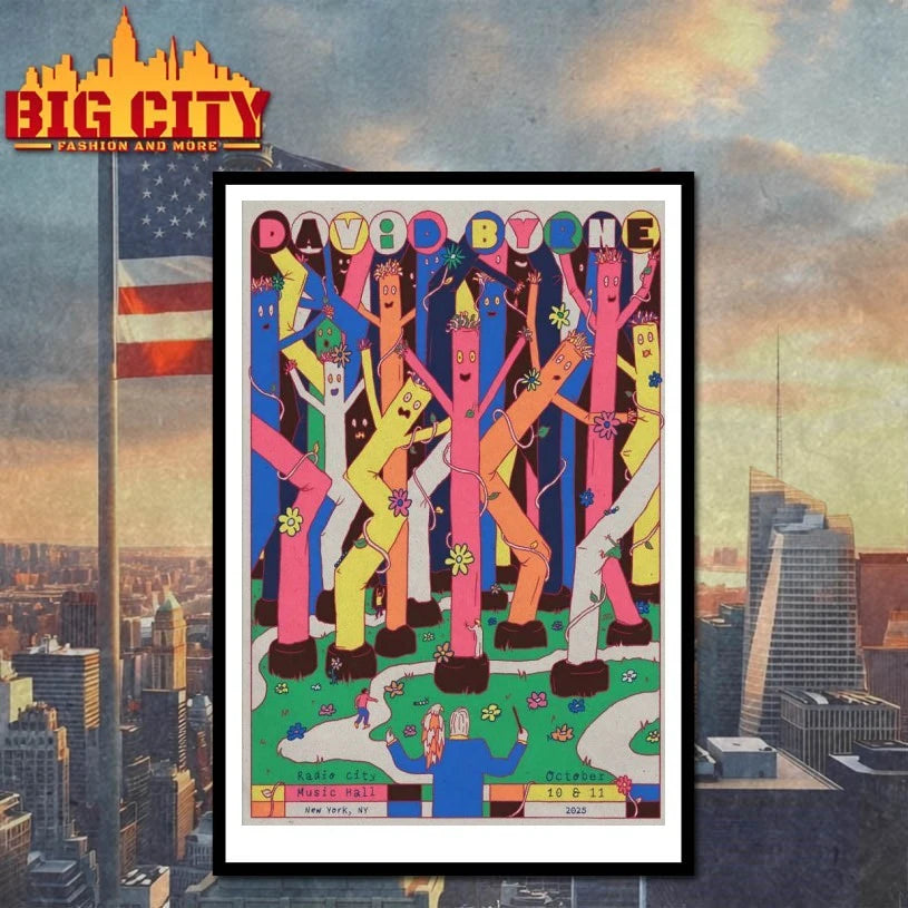 David Byrne At Radio City Music Hall On Oct 10-11 2025 Poster shirt