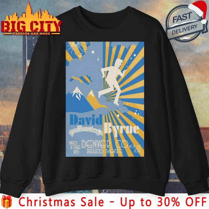 David Byrne Denver CO, November 6-7 2025 Poster shirt