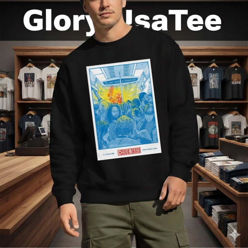 David Byrne London UK 3-15 3-16-2026 Poster Shirt