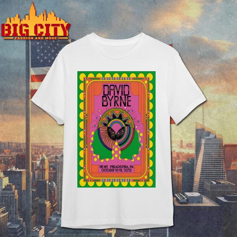 David Byrne Oct 16-18 2025 The Met Philadelphia PA Poster Shirt