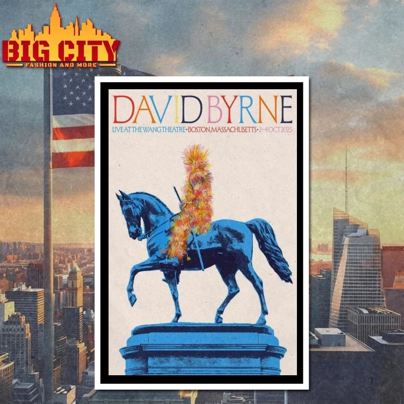 David Byrne at The Wang Theatre Event 2025 Poster shirt