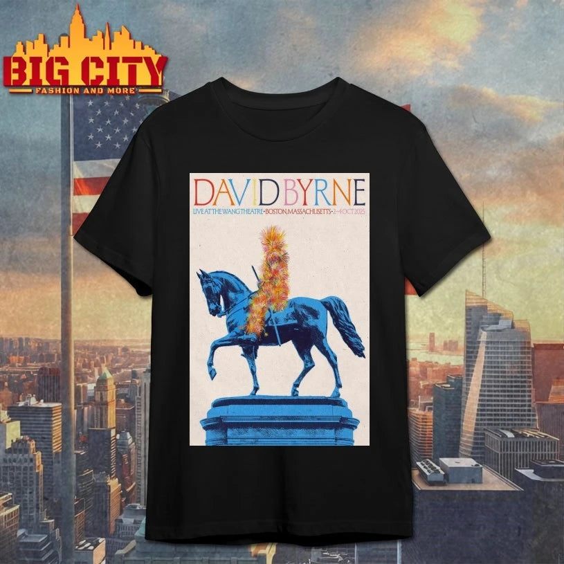 David Byrne at The Wang Theatre Event 2025 Poster shirt