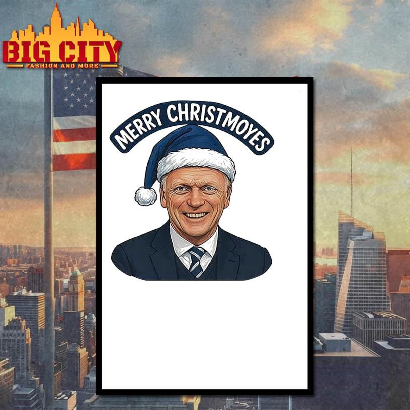 David Moyes Everton FC Merry Christmoyes Christmas shirt