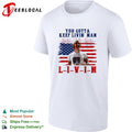 David Wooderson You Gotta Keep Livin Man Red White And Livin 4th Of July shirt