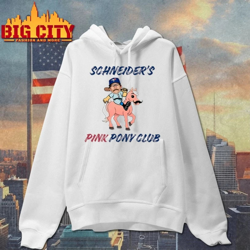 Davis Schneider’s Pink Pony Club shirt