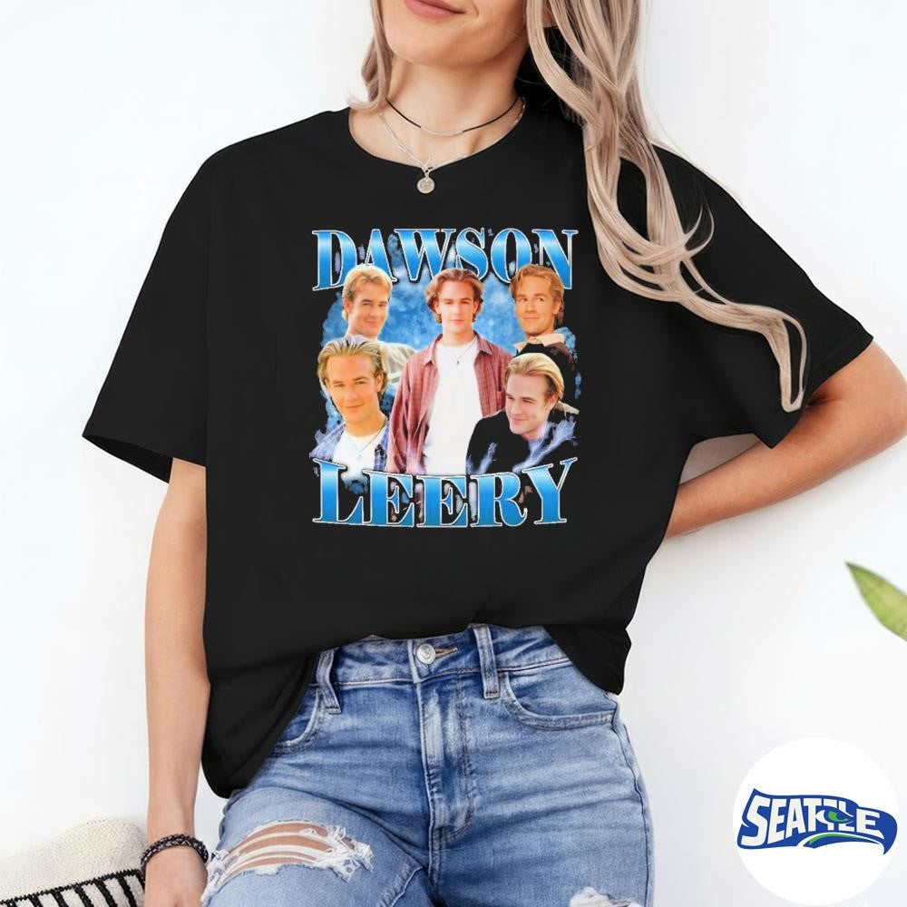 Dawson Leery Tribute Retro Memorial James Van Der Beek shirt