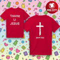 Daydrian Harding Thank U Jesus Holiday Two Sided Shirt