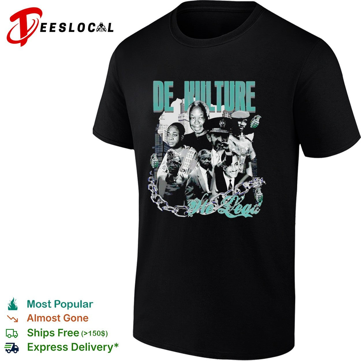 De Kulture African leaders no leash shirt