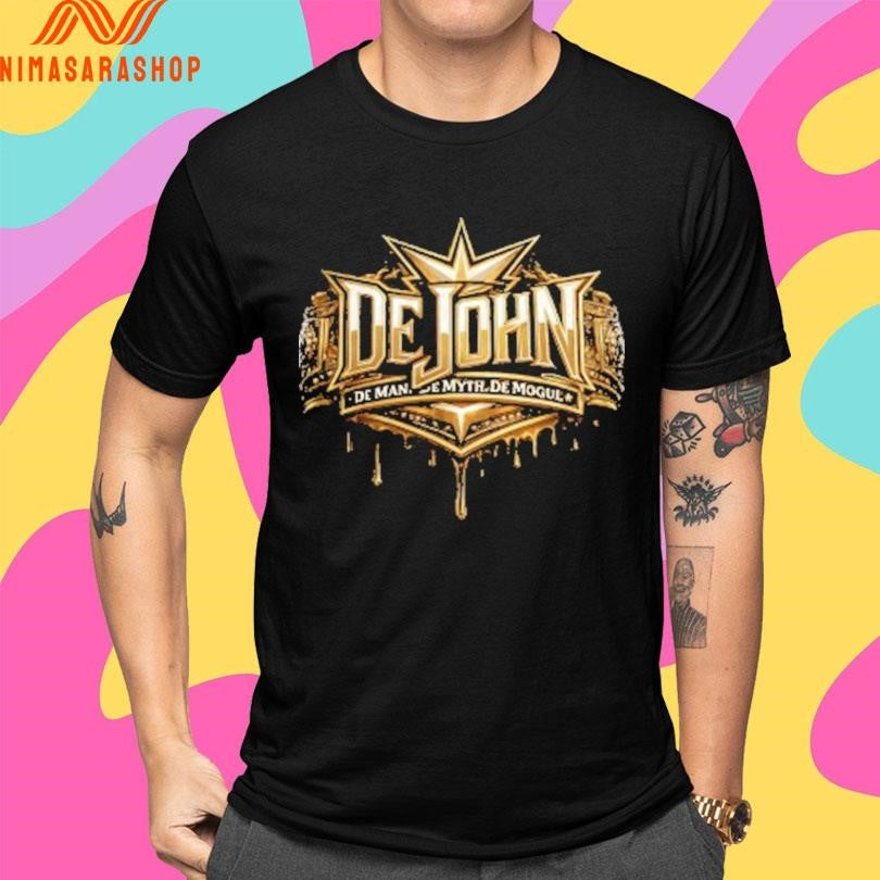 DeJohn De Man De Myth De Mogul Logo Shirts