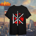Dead Kennedys Distressed Red Circle White Dk Logo Punk Rock Shirts