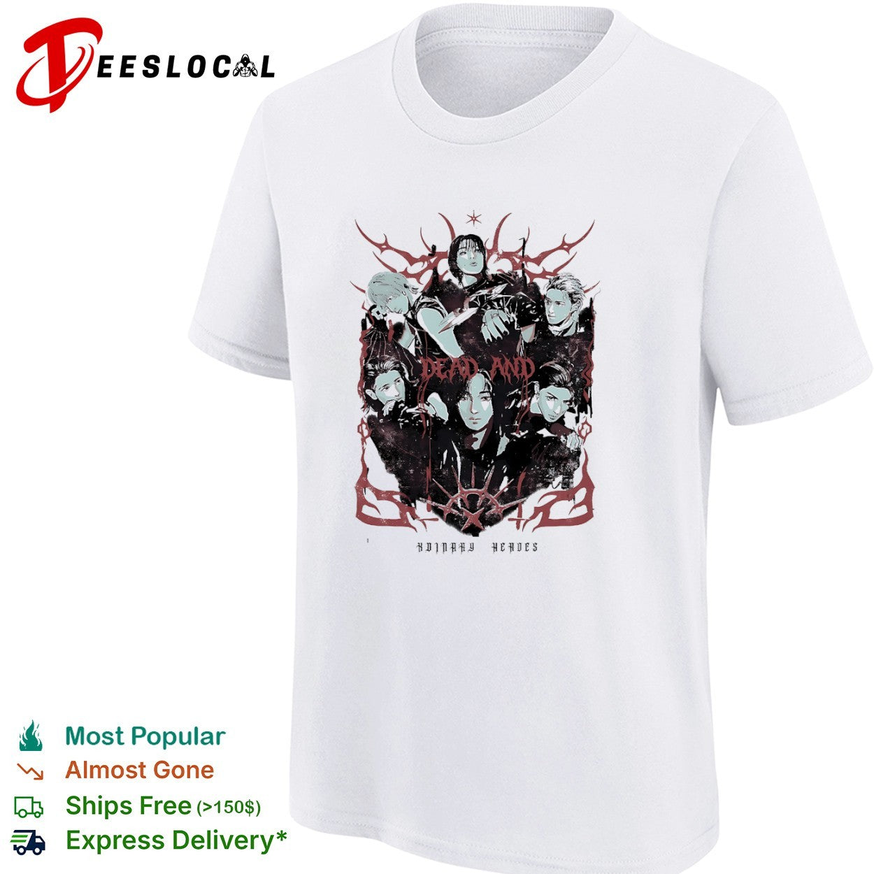 Dead and Ordinary Heroes Ateez Kpop Group Members Kpop Music shirt