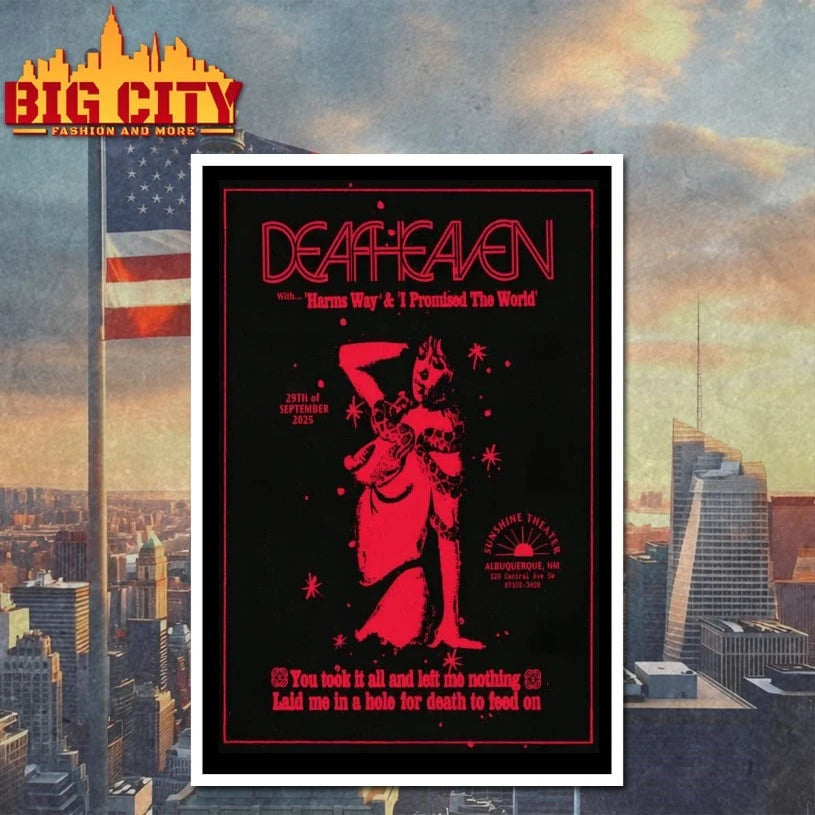 Deafheaven Sep 29 2025 Sunshine Theater In Albuquerque NM Poster shirt
