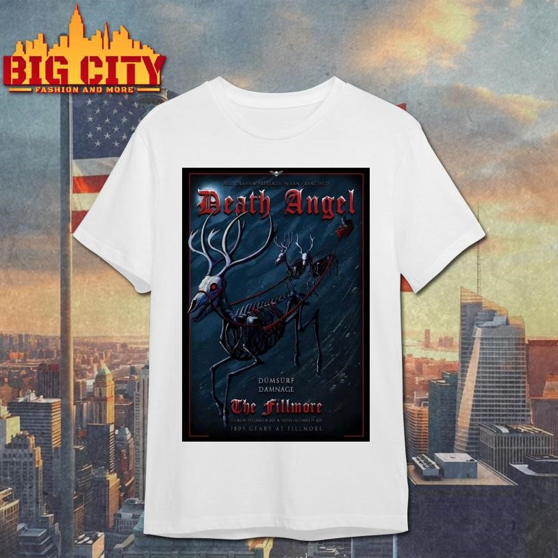 Death Angel Dec 18 2025 The Fillmore In San Francisco CA Poster shirt