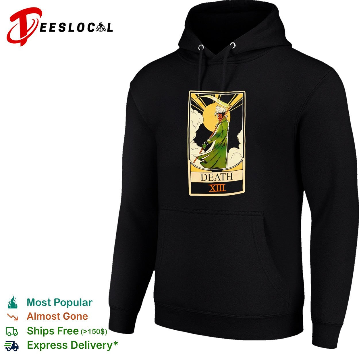 Death XIII tarot card grim reaper shirt
