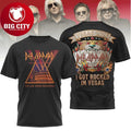 Def Leppard Las Vegas Residency 2026 Caesar’s Palace Concert Two Sided Shirt